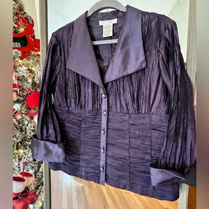 Jackie Jon Formal Top Purple Size 10